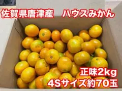 ④佐賀県唐津産　ハウスみかん 4Sサイズ約70玉のサムネイル
