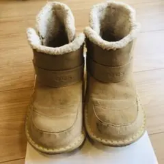 Crocs ベージュ ミニブーツ