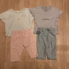 80センチ4点セット　まとめ売り　(バースデイ・西松屋のTシャツとパンツ)