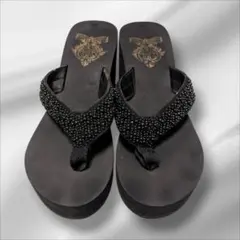 厚底 ブラック サンダル ビーチサンダル