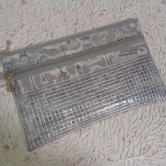 ハンドメイド　リバティWファスナーポーチ