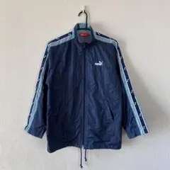 PUMA ジャージ 上 160 ナイロン ジャンパー アウター ネイビー
