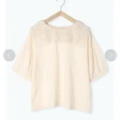 サマンサモスモス 前後着パーツレース付カットソーNW