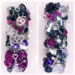 メルカリ便☆地雷iQOSイルマワンデコケースパープルブラックNo.374