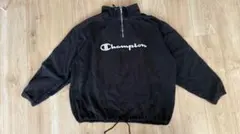 Champion チャンピオン ハーフジップ スウェット ブラック