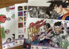 ドラゴンボール一番くじ H賞 鳥山明カラーイラストクリアポスター　4種セット