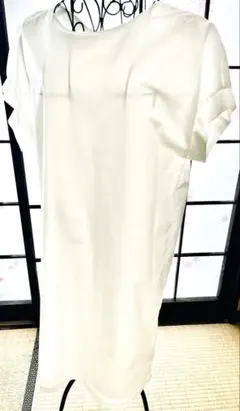 ENZO GALA ワンピース M アイボリー リボン 美品 裏地付き