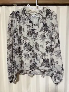 moussy 花柄 長袖ブラウス クリーム色