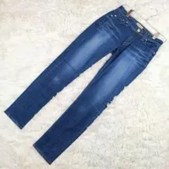 【ヤヌーク】✨️良品✨️スキニーデニム ブルー ストレッチ ヴィンテージ M