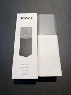 tower カトラリースタンド フタ付き ホワイトのサムネイル