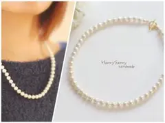 コットンパールのマンテルネックレス 　選べる長さとカラー♪