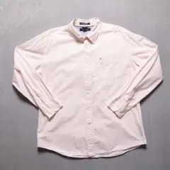 トミーヒルフィガー 3408 長袖シャツ XL ピンク