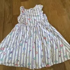ドーナツ柄ノースリーブワンピース 140cm