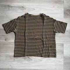 F.O.U ボーダー Tシャツ ブラウン ブラックのサムネイル