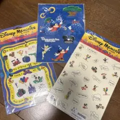 ディズニーワールド　Disney Memories ステッカー 3シートセット