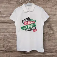 【人気ブランド】ジャックバニー ボックスロゴ ポロシャツ レディース（サイズ2）