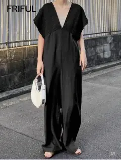SHEIN ギャザーオールインワン Mサイズ
