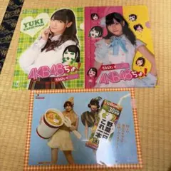AKB48 ぷっちょ 野菜シスターズ クリアファイル 3枚セット　柏木由紀