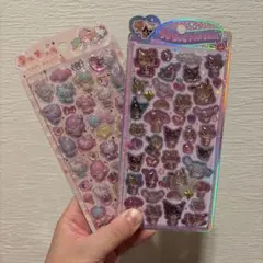 【正規品】うるちゅるポップシール　サンリオ　日焼けキティちゃん　2枚セット