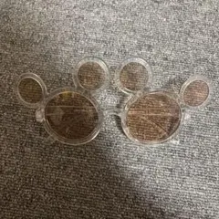 ミッキー型クリアサングラス