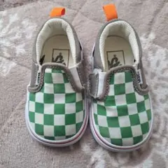 VANS チェック柄 スリッポン 12.5cm