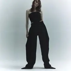 新品未使用 yuuna ichikawa ショルダーパッド トップス ブラック YUUNAICHIKAWA】ユウナイチカワ / ショルダーパッドトップス