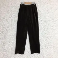 【マンシングウエア】　ベロアパンツ　（９）　ゴルフウェア　ブラウン