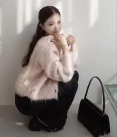 神戸レタス　前後2wayシャギーニット ピンク