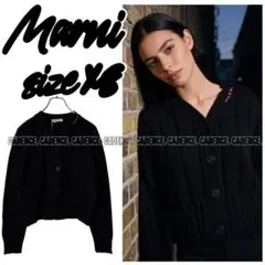 【定価4.8万】MARNI マルニ カーディガン セーター ロゴ ブラック XSのサムネイル