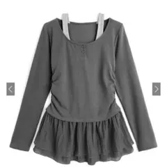 レイヤード風 トップス