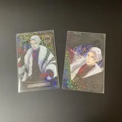 同封¥50 クルーウェル　2点セット　ツイステ　カード　ステッカー　アニメ