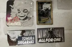 ヒロアカ 死柄木弔 AFO アートコースター 箔押しクリアカード ヒロアカ展