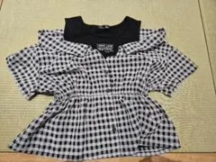 ジェニー チェック柄 半袖シャツ 130