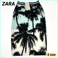 ZARA TRAFALUC ザラ スカート ヤシの木 パームツリー 総柄 海 夏のサムネイル