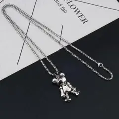 ロボット ベア ペンダント ネックレス シルバー ユニセックス ストリート