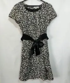 NATURAL BEAUTY BASIC フラワープリント ワンピース Mサイズ