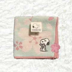 PEANUTS スヌーピー 桜 ミニタオル ハンカチのサムネイル