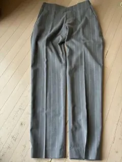 UNIQLO スマートアンクルパンツ　グレー　ストライプ　S