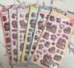 ラブブぷっくりシール　６枚セット