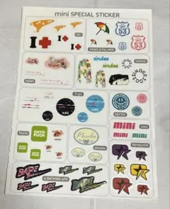 新品　mini ミニ ステッカー シール アパレル ブランド ロゴ 雑誌 付録のサムネイル