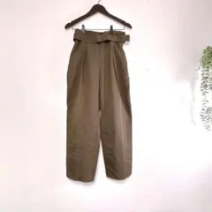 GU Mサイズ　ワイドパンツ　カジュアル　ブラウン　Mサイズ　最終セール価格