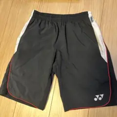 12) YONEX ユニフォーム ブラック(赤白ライン付き) SS