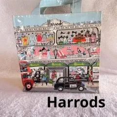 希少　廃盤　Harrods トートバッグ 水色