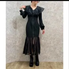 axesfam POETIQUE フリルマーメイドワンピース