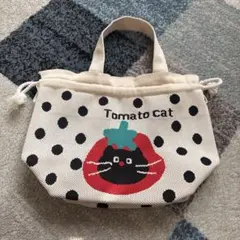 トマトキャット巾着トートバッグ
