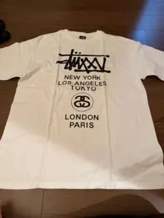 stussy 25周年ワールドツアーTシャツ Lサイズ ホワイト