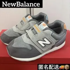 【16.5cm】New Balance 996 キッズシューズ グレー/オレンジ