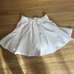 【evelyn】ホワイト プリーツスカート