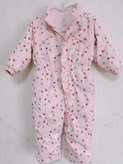 baby GAP ダウン　カバーオール花柄　90size 防寒　女の子