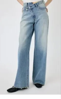 ☻*☻様 moussy CROSS WAIST WIDE STRAIGHT